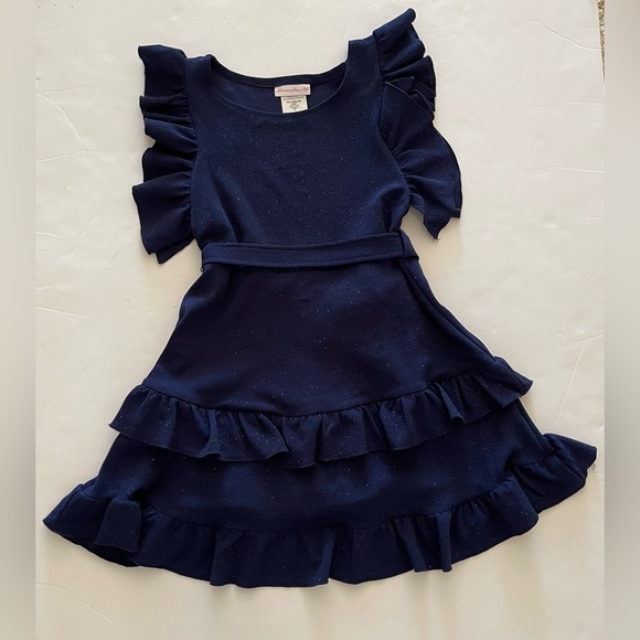 Bonnie Jean Other - Bonnie Jean Navy Blue kids Ruffle Layered Dress